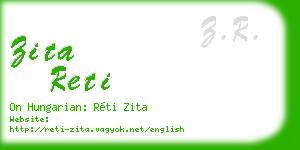 zita reti business card