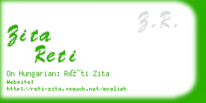 zita reti business card